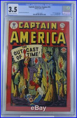 Captain America Comics #73 CGC 3.5 OWW Pages Classic Timely Comic Golden Age