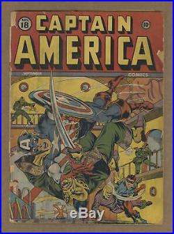 Captain America Comics (Golden Age) #18 1942 PR 0.5