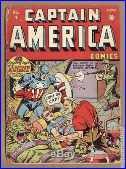 Captain America Comics (Golden Age) #4 1941 PR 0.5