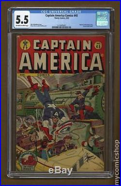 Captain America Comics (Golden Age) #45 1945 CGC 5.5 1210005007