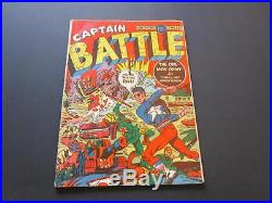 Captain Battle # 5 Super Rare Unseen Golden Age Comic Japanese War Cover 1943