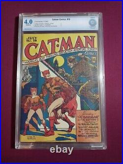 Catman Comics #18 4.0 Ultra Rare Unrestored! Golden Age