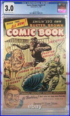 Cgc 3.0 Buster Brown Comics #2 1945 Extremely Rare Low Census Only 2 Graded