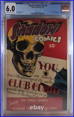 Cgc 6.0 The Shadow Comics V4 #12 Street & Smith 1945 #48 Skull Doc Savage