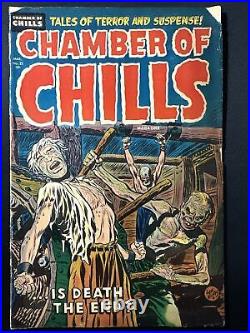 Chamber Of Chills #22 Comics Pre Code Horror Golden Age 1954 Good+ A4