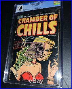 Chamber of Chills 19 CGC 1.8 GD- OW Harvey 1953 Affordable Golden Age PCH