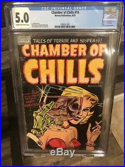 Chamber of Chills 19 CGC 5.0 Golden Age Classic Cover Precode Horror