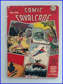 Comic Cavalcade 24 DC 1947, Golden Age Green Lantern, Flash, Wonder Woman