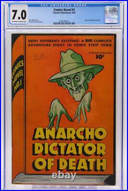 Comics Novel # 1 CGC 7.0 Anarcho, Dictator of Death. Fawcett Publications 1947
