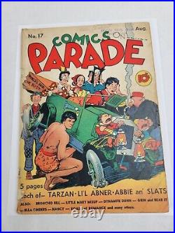 Comics on Parade #17 United Features Syndicate 1939 Golden Age Tarzan Cover