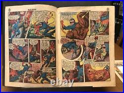 Coverless/incomplete lot of 5 Blue Beetle Comics Golden Age