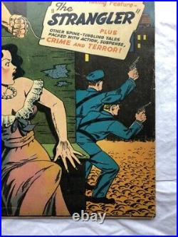 Crime Mysteries #11 (Ribage Trojan 1954) Pre-code Crime Strangulation Cover Rare