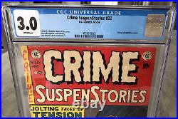 Crime SuspenStories 22 CGC 3.0 (White Pages) Pre-Code Horror Classic Cover