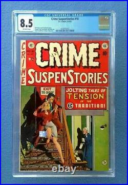 Crime Suspenstories #18 Cgc 8.5 Vf+ Off-white Pages E. C. Comics Golden Age