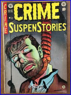 Crime Suspenstories #20 EC Comics Golden Age crime/horror comic SOTI cover