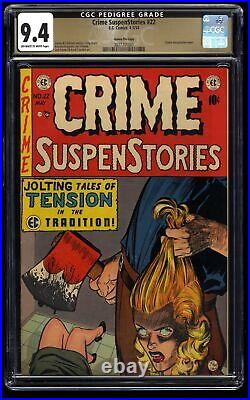Crime Suspenstories #22 CGC NM 9.4 Gaines File Copy Classic Decapitation Cover