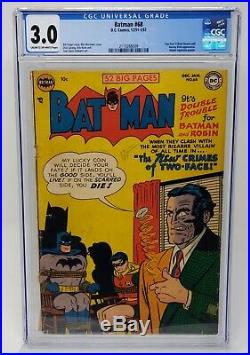DC Comics Batman #68 CGC 3.0 CROW Golden Age/1952 Two Face/Harvey Dent