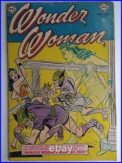 DC Comics Wonder Woman #59 Golden Age Harry G Peter Art, Irv Novick Cover FN 6.0