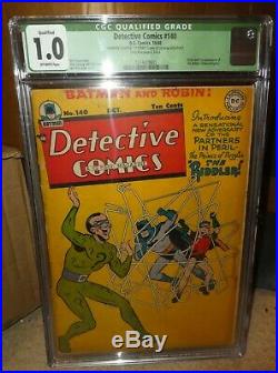 DC Detective Batman comics 140 CGC 1.0 Riddler 1st appearance 1948 golden age