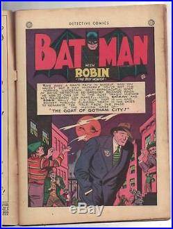 DC Detective comics Golden age Batman 108 1st Bat signal 3.5 CGC