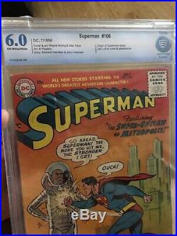 DC Superman #106 CBCS 6.0 EARLY LEX Luthor POWER SUIT Origin Retold, Golden age
