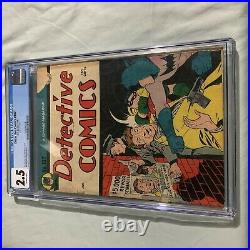 DETECTIVE COMICS #107 cgc 2.5 DC 1946 Golden Age Pre Code Batman