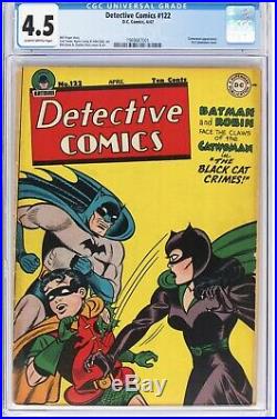DETECTIVE COMICS 122 CGC 4.5 1st CATWOMAN COVER CLASSIC GOLDEN AGE BATMAN