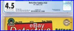 DETECTIVE COMICS 122 CGC 4.5 1st CATWOMAN COVER CLASSIC GOLDEN AGE BATMAN