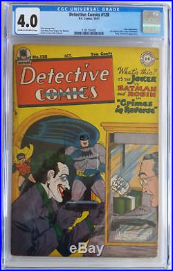 DETECTIVE COMICS 128 CGC 4.0 -1295193003- Jack Kirby! Golden Age Joker