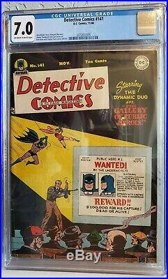 DETECTIVE COMICS #141 (1948) CGC 7.0 F/VF Kane/Swan BATMAN GOLDEN AGE