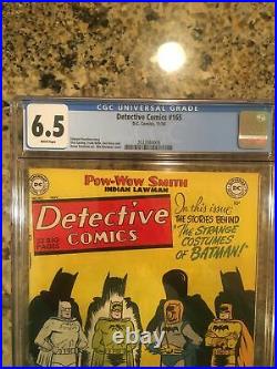 DETECTIVE COMICS #165 (Batman Costume Cover) CGC 6.5 DC Comics 1950 Golden Age