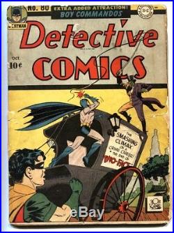 DETECTIVE Comics #80 1943 Batman-Two-Face cover-Golden-Age