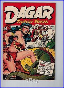Dagar Desert Hawk # 14 NM 1948 Fox Features GOLDEN AGE Comic Book Jungle HOT JJ1