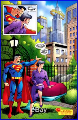 Dan Jurgens Golden Age Superman Lois Lane Original Art Splash Pg Infinite Crisis