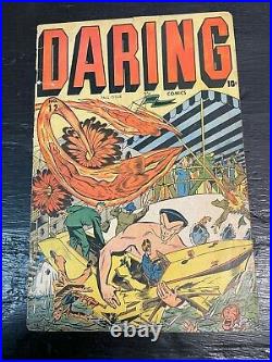 Daring #12, Cover Only! 1945 Timely Comics! Golden Age