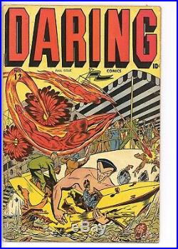 Daring Comics 12 Golden Age Human Torch Sub-Mariner Timely 1945 (c#26293)
