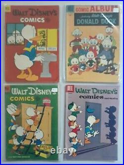 Dell Golden Age Lot Of 58 Walt Disney's Comics, Donald Duck, For Color Etc