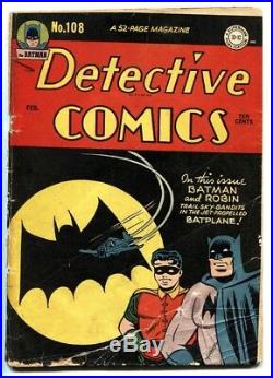 Detective #108 1946-DC-Batman-1st Bat-Signal cover-Golden-Age