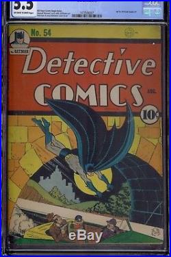 Detective #54 DC Golden Age Batman CGC 5.5