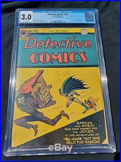Detective Comics #102 Cgc 3.0 (aug 1945) Dc. Golden Age Batman. Joker Appearance