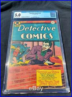 Detective Comics 109 Cgc 5.0 (mar 1946) Dc. Golden Age. Joker Cover