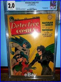 Detective Comics #122 Cgc 2.0 First Catwoman Cover Classic Golden Age Batman