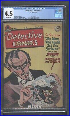 Detective Comics #133 CGC 4.5 Batman Future Boy Golden Age 1948