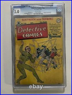 Detective Comics 140 CGC 2.0 First Appearance of the Riddler! Golden age Batman