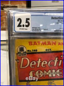Detective Comics 140 Golden Age First Appearance The Riddler 1948 Batman OW