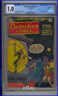 Detective Comics #187 Cgc 1.0 Golden Age Batman Robin Two-face Cover Scarce