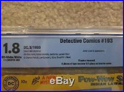 Detective Comics # 193 CBCS 1.8 Last Joker Cover in the Golden Age