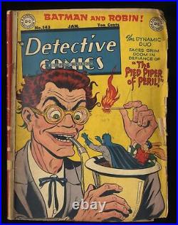 Detective Comics (1937) #143 GD- 1.8 Golden Age Batman Robin 1949! DC Comics