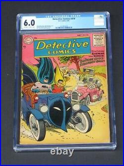 Detective Comics #219 CGC 6.0 Golden Age Batman DC 1955 Rare Batmobile cover