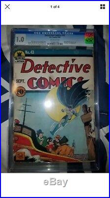 Detective Comics #43 CGC 1.0 Golden Age Early Batman